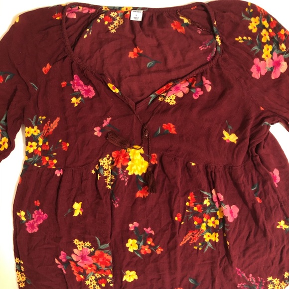 Old Navy Flower Blouse - Picture 1 of 1